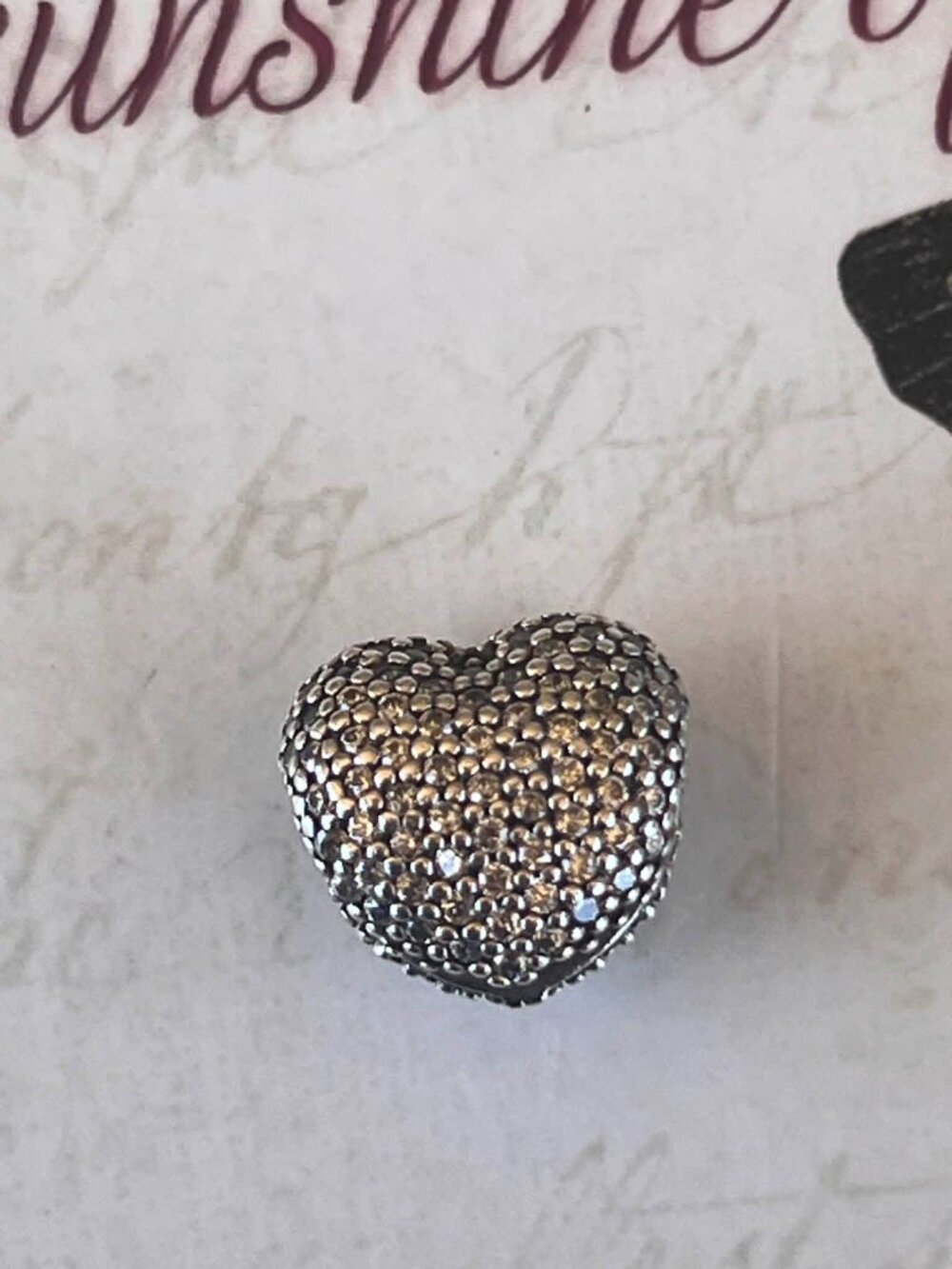 Authentic Pandora Open My Heart Clip #791427CZ